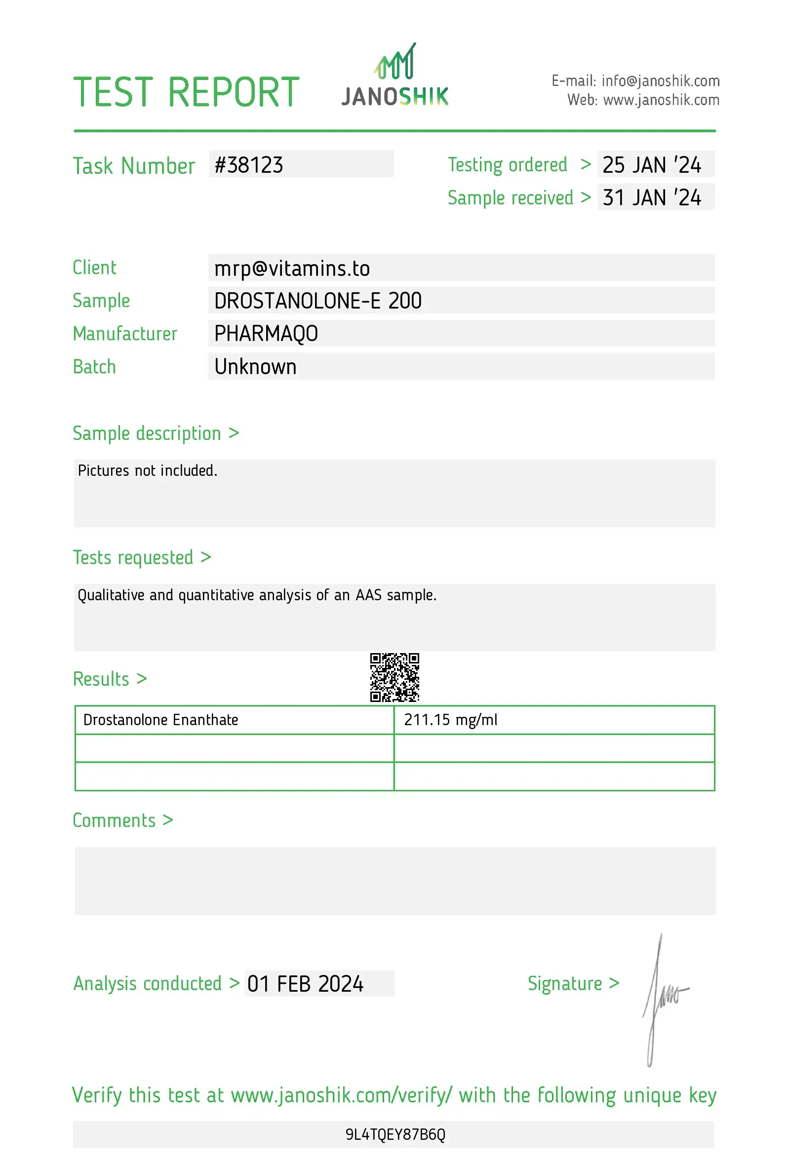 Drostanolone-E 200 – Pharmaqo Labs - Image 2