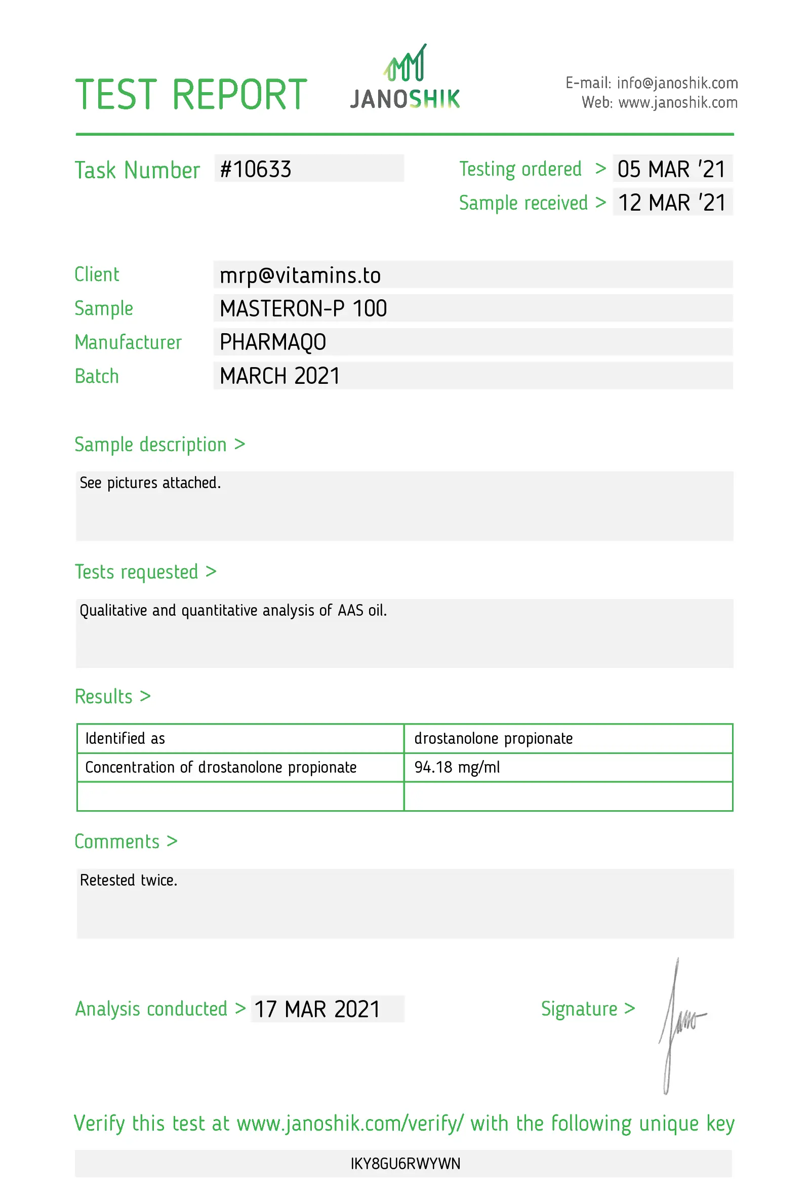 Drostanolone-P 100 – Pharmaqo Labs - Image 6