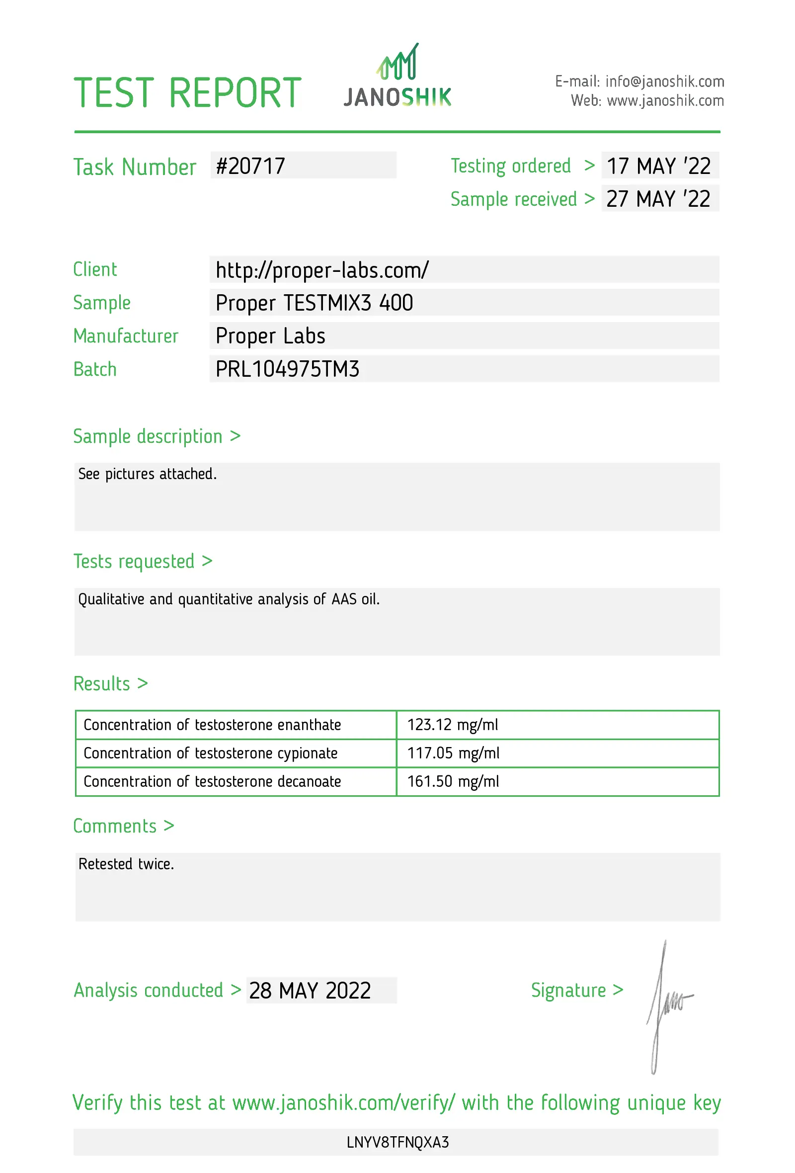 Testosterone Mix3 400 – Proper Labs - Image 2