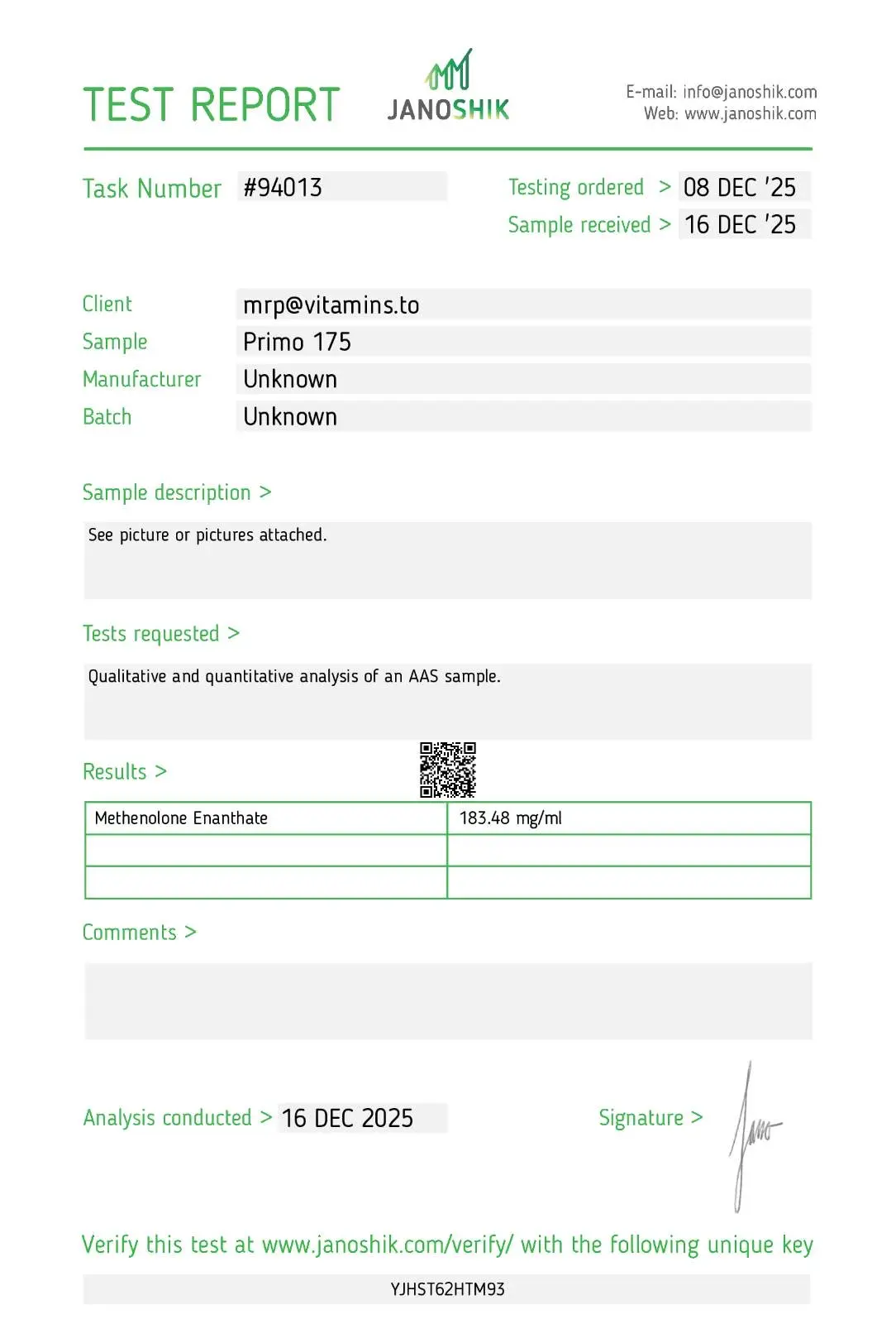 Primobolan Depot 175 – Pharmaqo Labs - Image 3